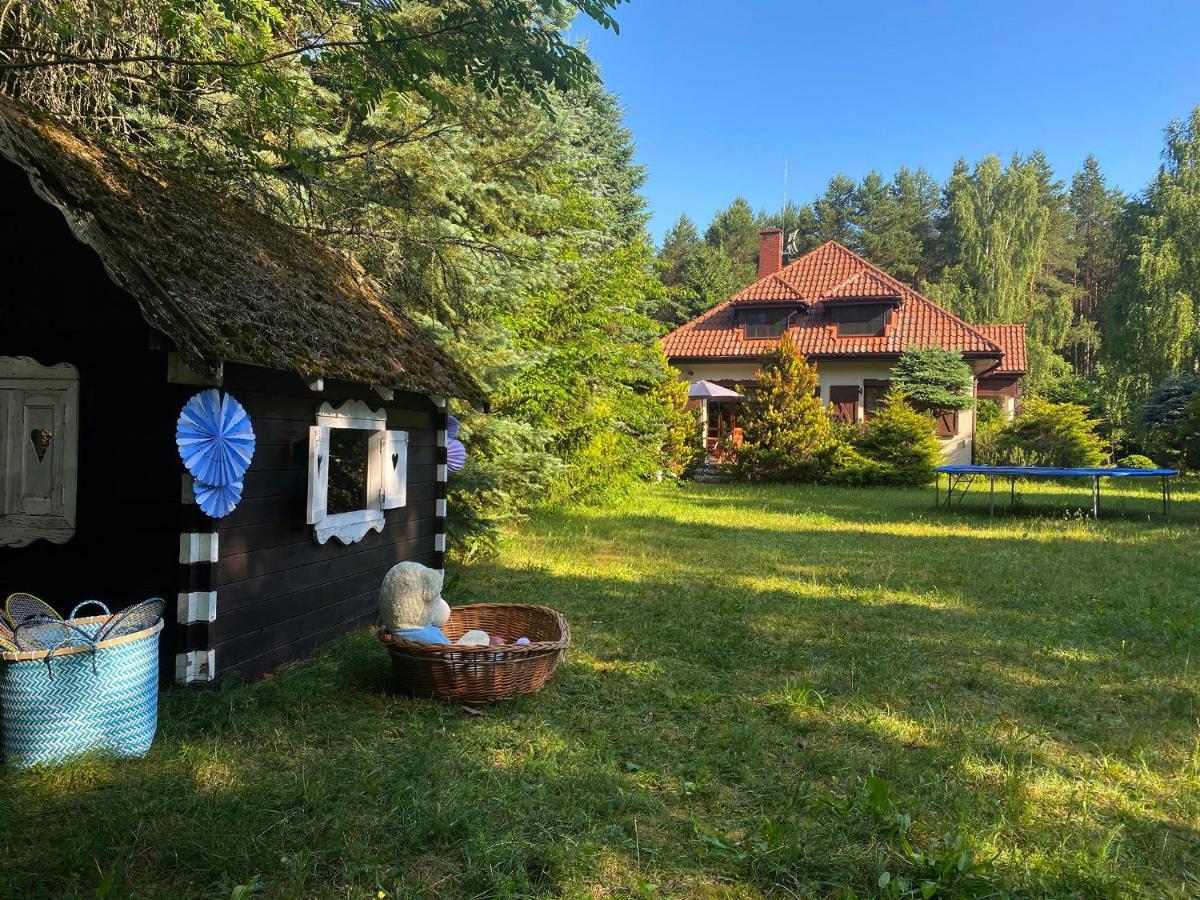 Szeroki Bor Oaza W Puszczy Z Sauna, Bania I Jacuzzi Kültér fotó