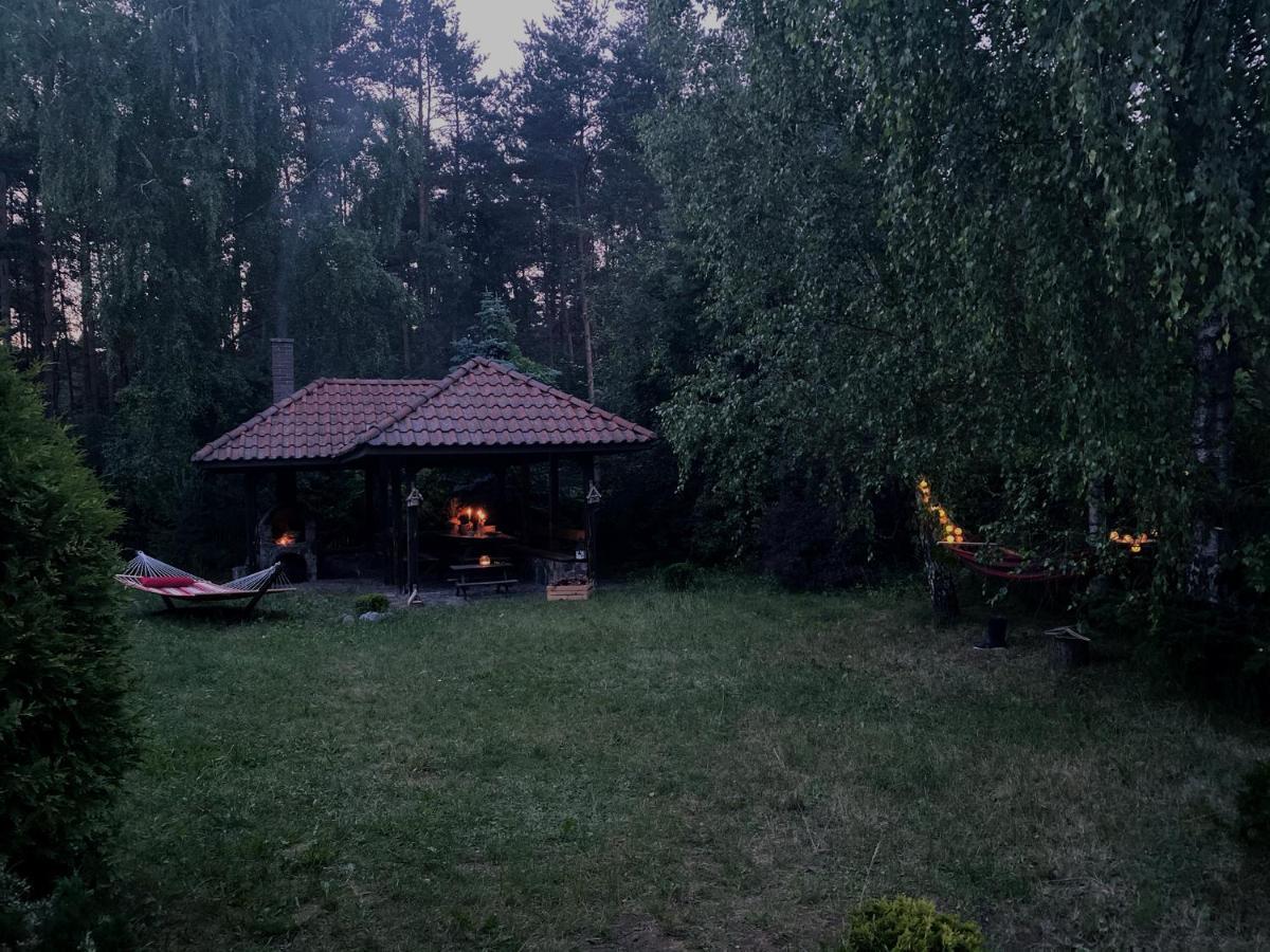 Szeroki Bor Oaza W Puszczy Z Sauna, Bania I Jacuzzi Kültér fotó