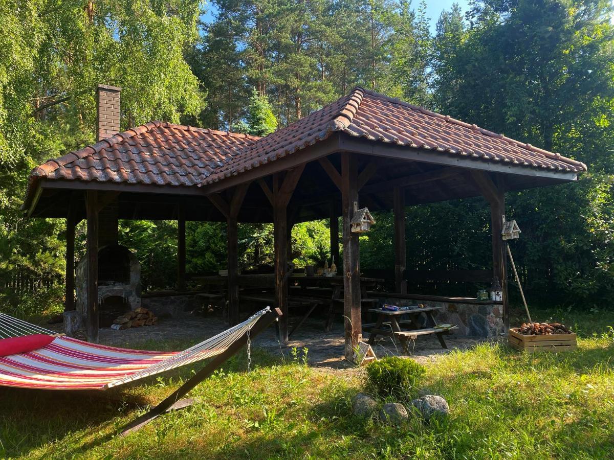 Szeroki Bor Oaza W Puszczy Z Sauna, Bania I Jacuzzi Kültér fotó