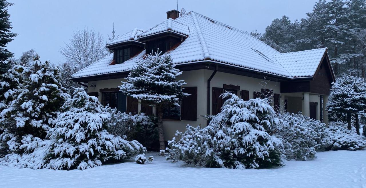 Szeroki Bor Oaza W Puszczy Z Sauna, Bania I Jacuzzi Kültér fotó